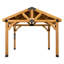 Pavillon de jardin permanent en métal L 10 pi. D Pavillon de jardin en bois massif