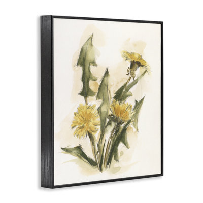 Art traditionnel pissenlit jaune par Ethan Harper bg-063