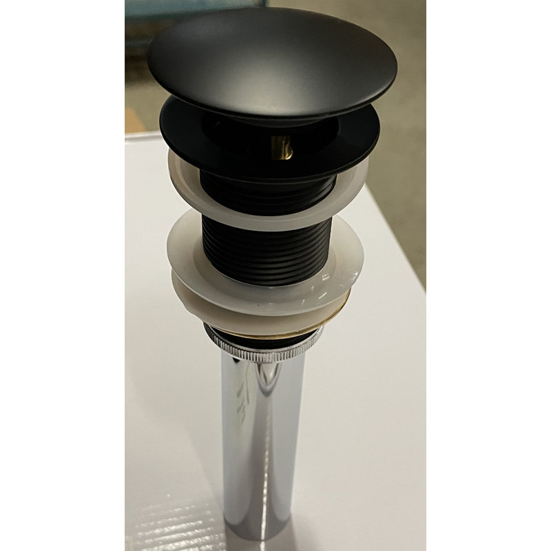 Drain d'évier de salle de bain Big Cap, Noir mat