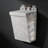 Two Medium-Sized Grey Pieces,Foldable Laundry Hamper Basket For Home, Bathroom, Dorm - Multi-Functional Storage Organizer With Wall Mount Option, Made Of Breathable Linen Cotton Blend-121584485-121584482