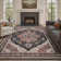 Ultra Soft Machine Washable Oriental Area Rug For Living Room, Bedroom