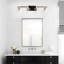 Vintage - 4 lumières de salle de bain avec abat-jour en verre, élégance moderne pour miroir, cuisine, salle à manger, chambre à coucher, couloir - doré + noir mat captivant