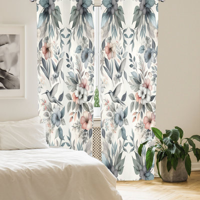 Loekie Semi Sheer Curtain Pair