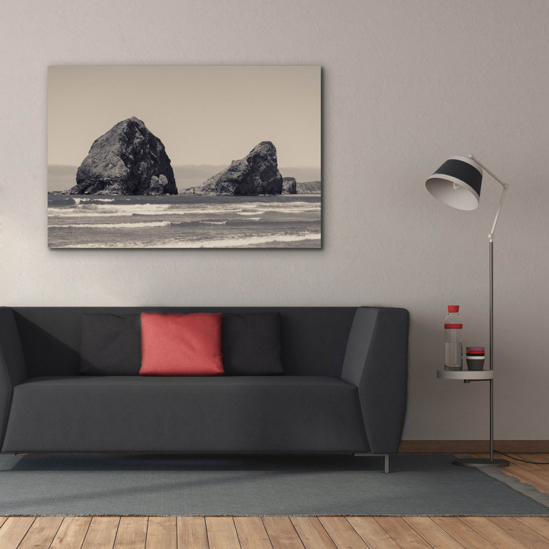 Toile épique Graffiti «Rocky Shores» par Nathan Larson, 60 po x 40 po