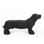 Banc d'extérieur MGO DOG Bench, noir mat + noir, aucun assemblage requis