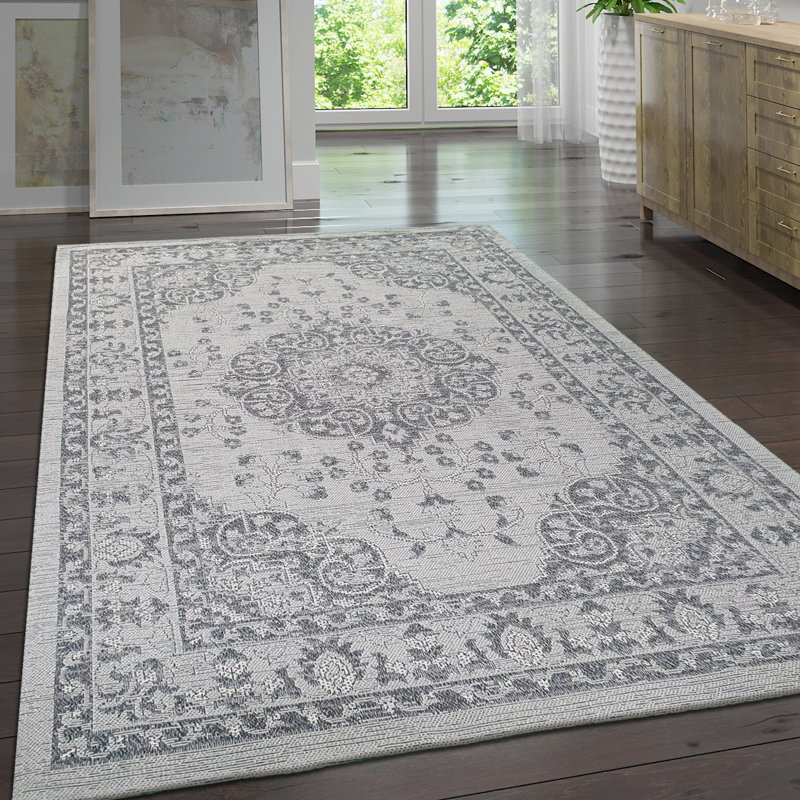 Culbreath Oriental Cotton Area Rug, Rectangle 115 x 180cm