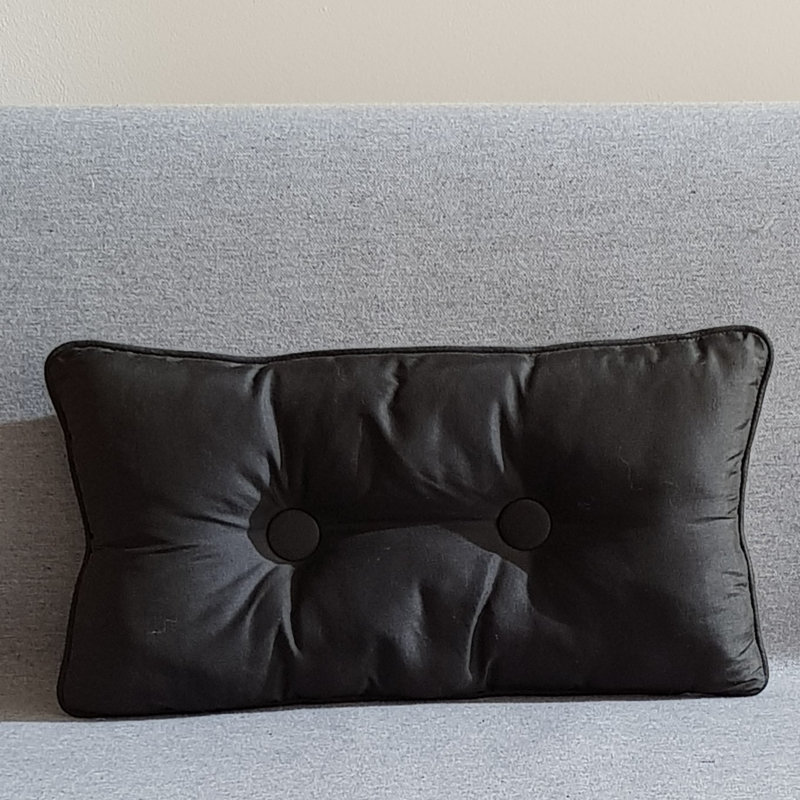 Sammy Rectangular Cushion, Black