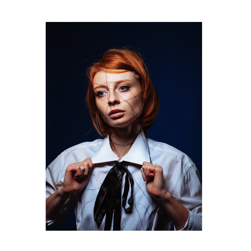 Artem Vasilenko  Red Hair Vintage Pose Canvas Art, 14" H x 19" W