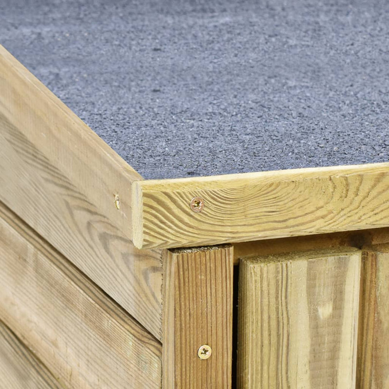 Garden Tool Shed 123x50x171 cm Impregnated Pinewood