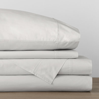 Emrik Brushed Organic Cotton Percale Sheet Set