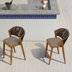 Brown Frame/Gray Cushion
