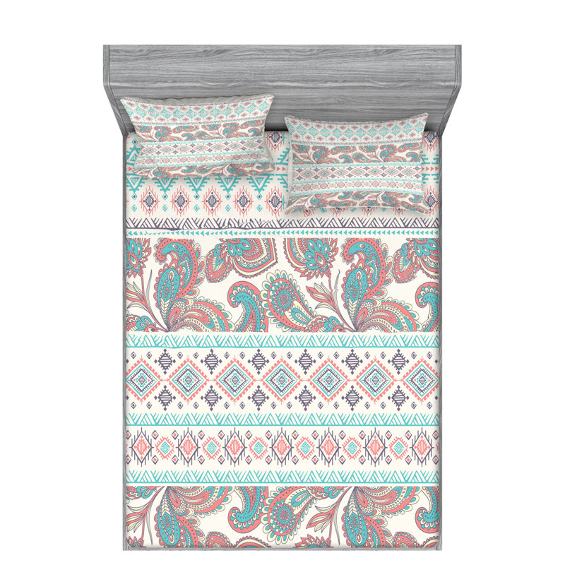 Microfiber Sheet Set, Queen Sheet Set with 2 Pillowcases