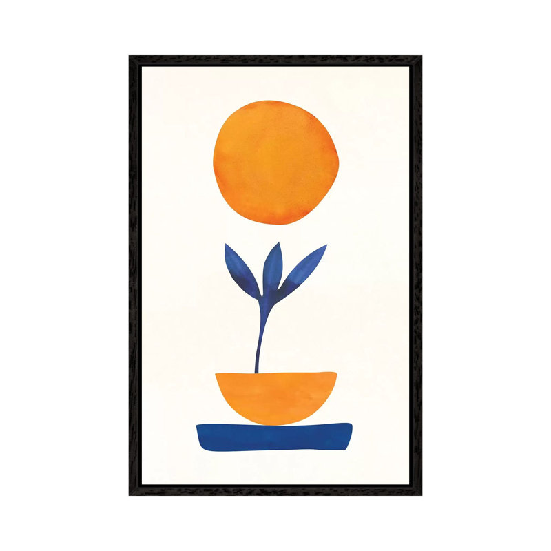 The Little One - Print on Canvas, Black Floater Framed, 66.04cm H x 45.72cm W x 3.81cm D
