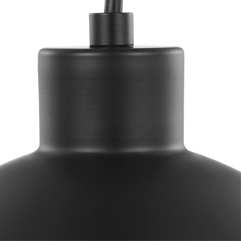 Luminaire suspendu sphère 1 lumière Chris, Noir, H 9,75 po x l 8 po x P 8 po