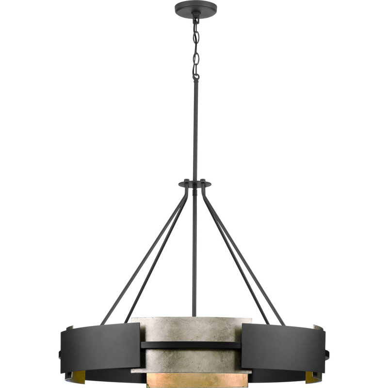 Luminaire suspendu cylindrique à 6 lumières Shalie