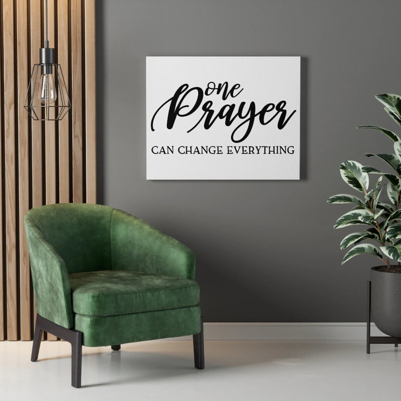 One Prayer - Wrapped Canvas Print