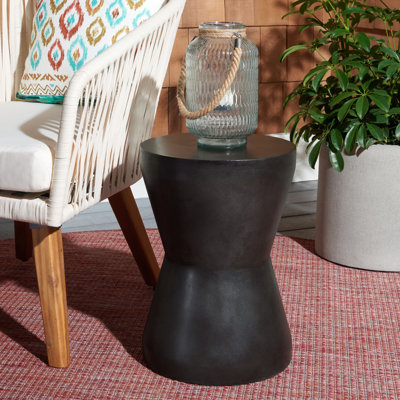 Zenni 12.2'' W Round Concrete Outdoor Side Table