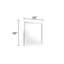 Miroir de style moderne Blaze en bois (seulement miroir)