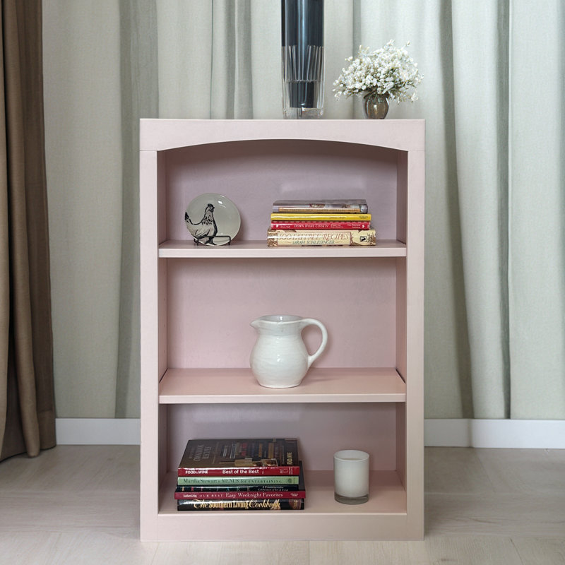 Bibliothèque classique Ossy, Rosé, (3 tablettes) H 36 po x l 24 po x P 12 po