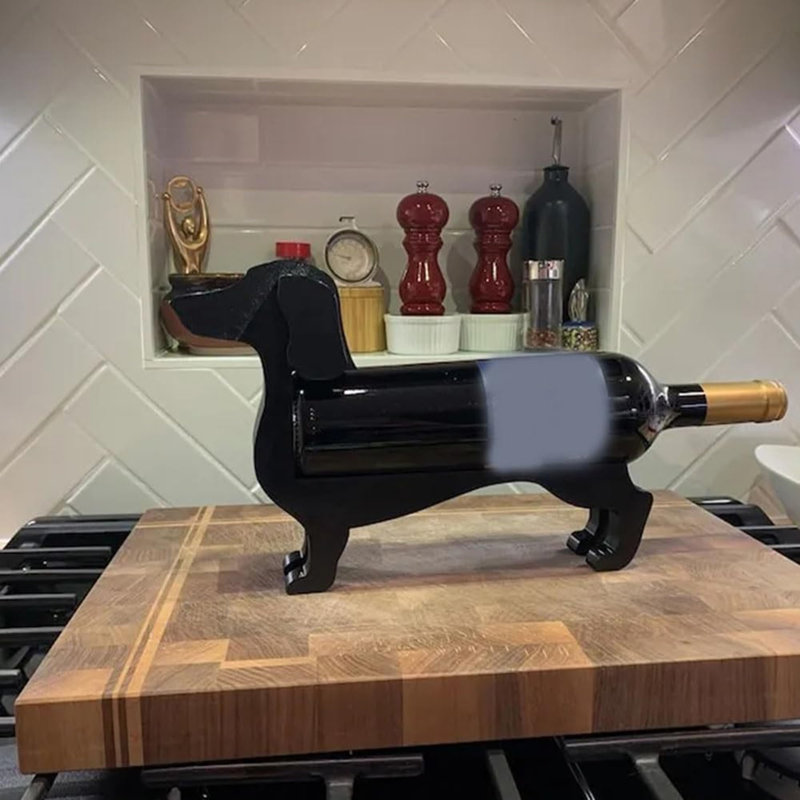 Tabletop Wine Bottle Rack Black