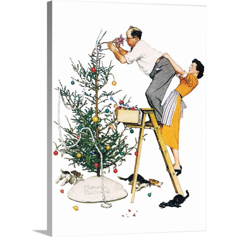 "Norman Rockwell", art mural sur toile, Toile tendue, H 16 po x l 12 po x P 1,25 po