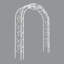 Tonnelle de jardin, arche de jardin en métal l 74,4 po x H 98,4 po