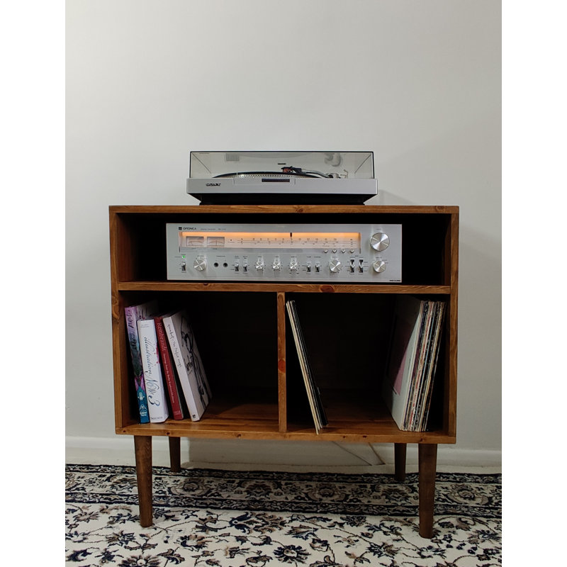 Solid Wood 70cm H Media Cabinet, 70cm H x 80cm W x 40cm D