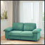 Canapé compact en velours vert 78,74 pouces avec rangement caché