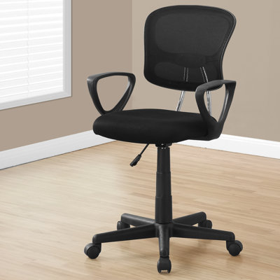 Mercile Office Chair, Swivel, Ergonomic, Armrests, Computer Desk, Work, Juvenile, Metal by Inbox Zero