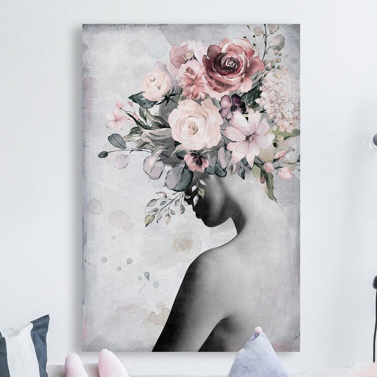 Fresh Floral Crown - Wrapped Canvas Print