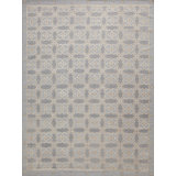 Christina Geometric Area Rug in Ivory/Pale/Blue