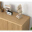 Buffet avec rangement, armoire-buffet de 62,60 po avec 4 portes et tablettes, rangement pour crédence en bois et café pour le salon, couloir naturel