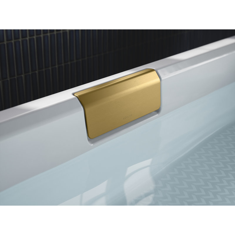 Volute Bath Drain Trim, Brass
