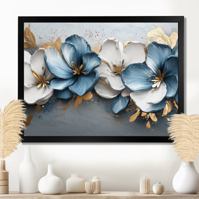 Tulipes bleues et bleues, rivière I, art mural