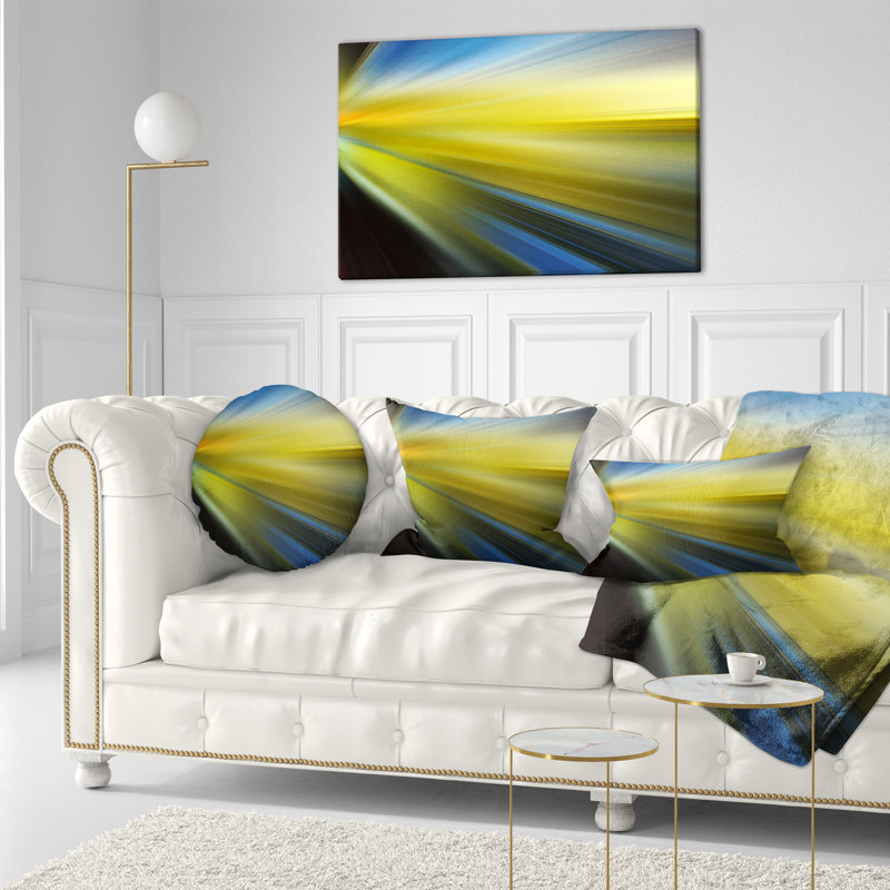  Coussin abstrait, Rectangulaire, 12 po x 20 po