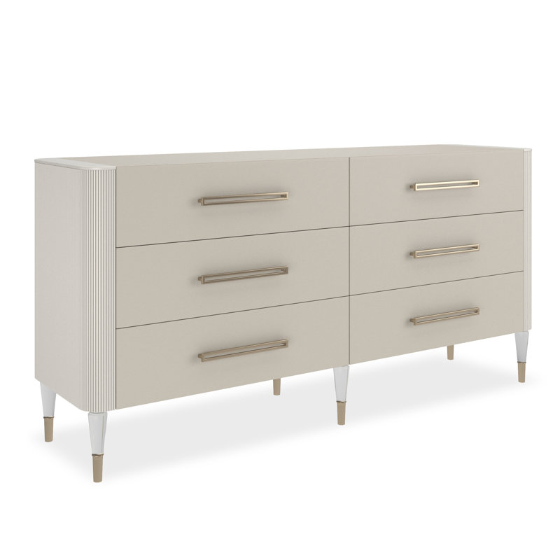 Love Birch Solid Wood 72 " W 6 - Drawer Dresser