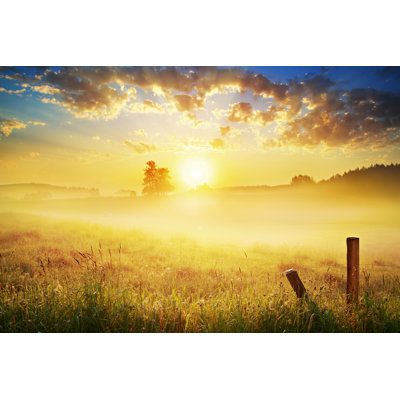 Farmland Landscape - Wrapped Canvas Print