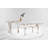 DAINTE Luxury Crystal Icicle Coffee Table | Modern Clear Acrylic Coffee Table with Natural Wood for Living Room Furniture