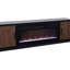 Meuble télé en bois massif avec foyer électrique pour téléviseur de 88 po ou moins Gafton, installation minimale-1947893078-1947893064