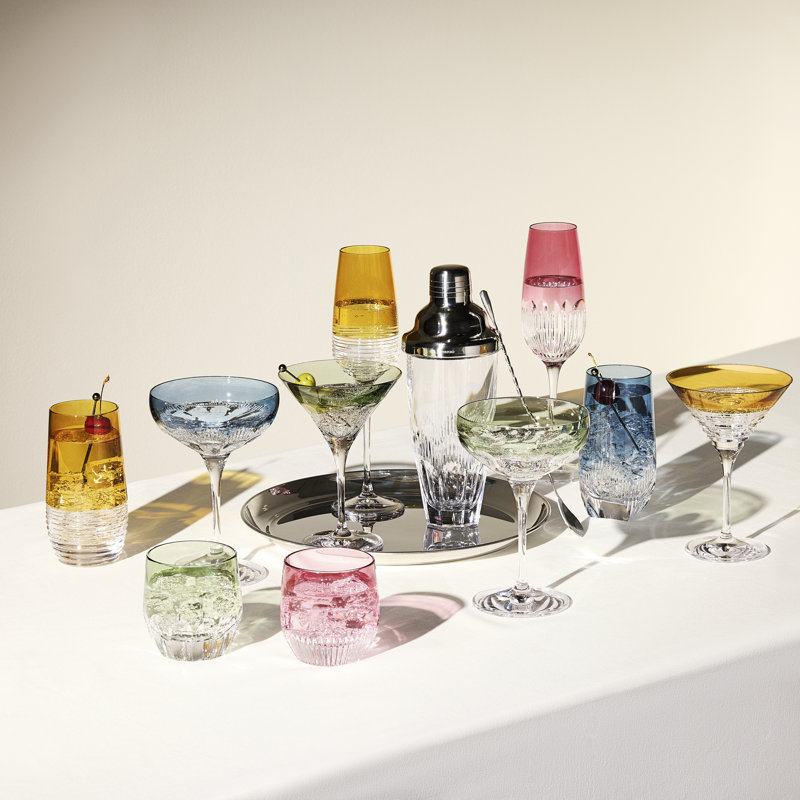 Waterford Mixology Colour Highball 14.5floz, Mixed Pattern, Set of 4