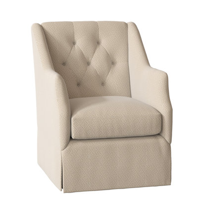 Fauteuil capitonné l 27,5 po Claudette