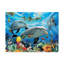 « two dauphins », reproduction d’impression sur toile tendue-26857075