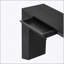 Console Modern Modern avec tiroirs dissimulés, bordure en cascade et pieds épais