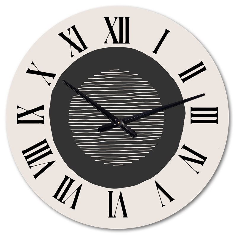 Horloge murale surdimensionnée Minimal Primitive Bauhaus, Très grand