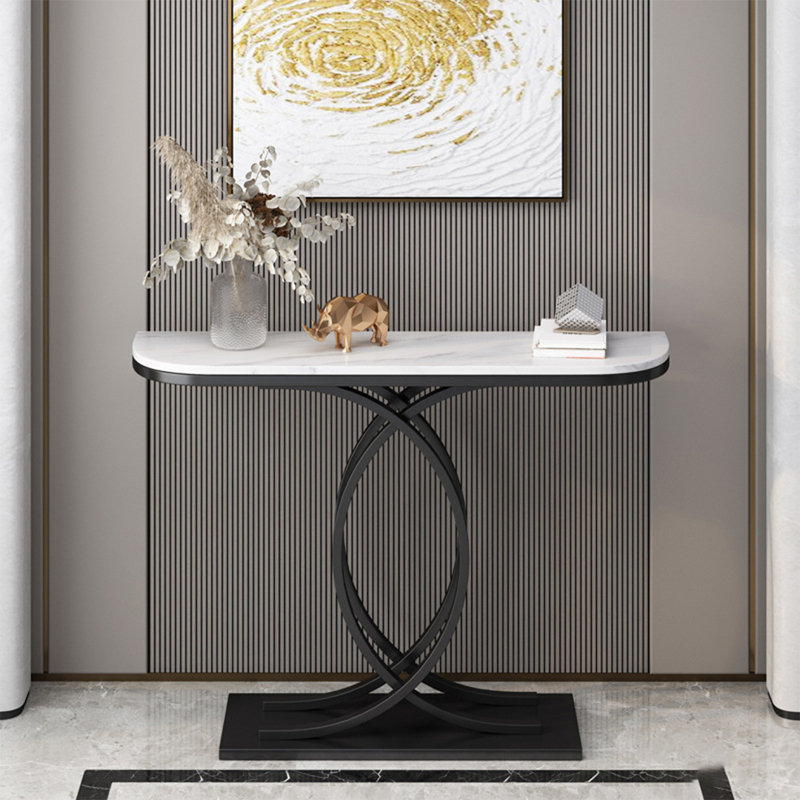 Console Table, Black, 31.5" H x 39.4" W x 11.8" D