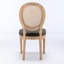 2 chaises de salle à manger, revêtement en lin gris avec dossier, fabrication en bois massif, coussin en mousse, capacité de poids de 300 lb supportée 2 et robustesse, rembourrage, charge maximale de 300 livres-1236957254