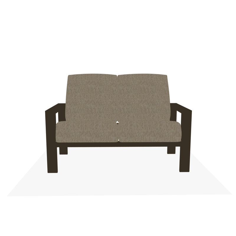 Causeuse Larssen, Dune Grasscloth, Bois de plage
