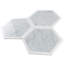 12" Hexagon Marble Mosaic Tile