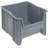 Container, stacking, 17-1/2" x 16-1/2" x 12-1/2", injection molded high density polypropylene, six 1/4" drill hole pattern on bottom allows for easy hole insertion for drainage and air circulation, Made in USA, case of 2-98205147