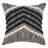 Fringe Metallic Cotton Throw Pillow